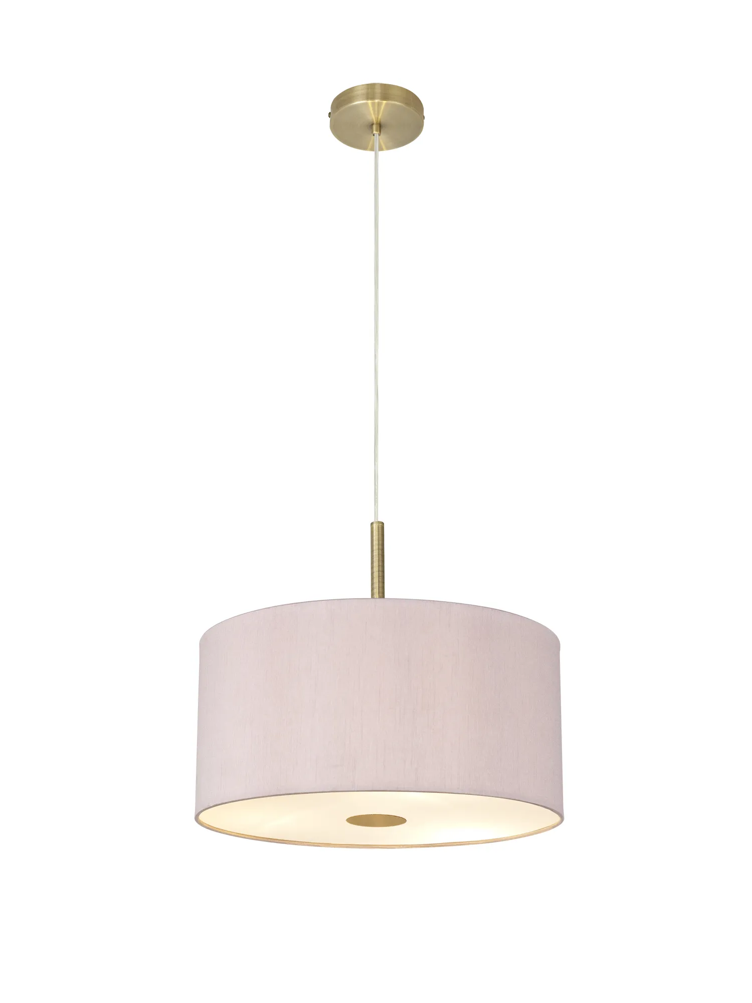 Baymont 40cm 5 Light Pendant Antique Brass, Taupe/Halo Gold, Frosted Diffuser DK0512  Deco Baymont AB TA